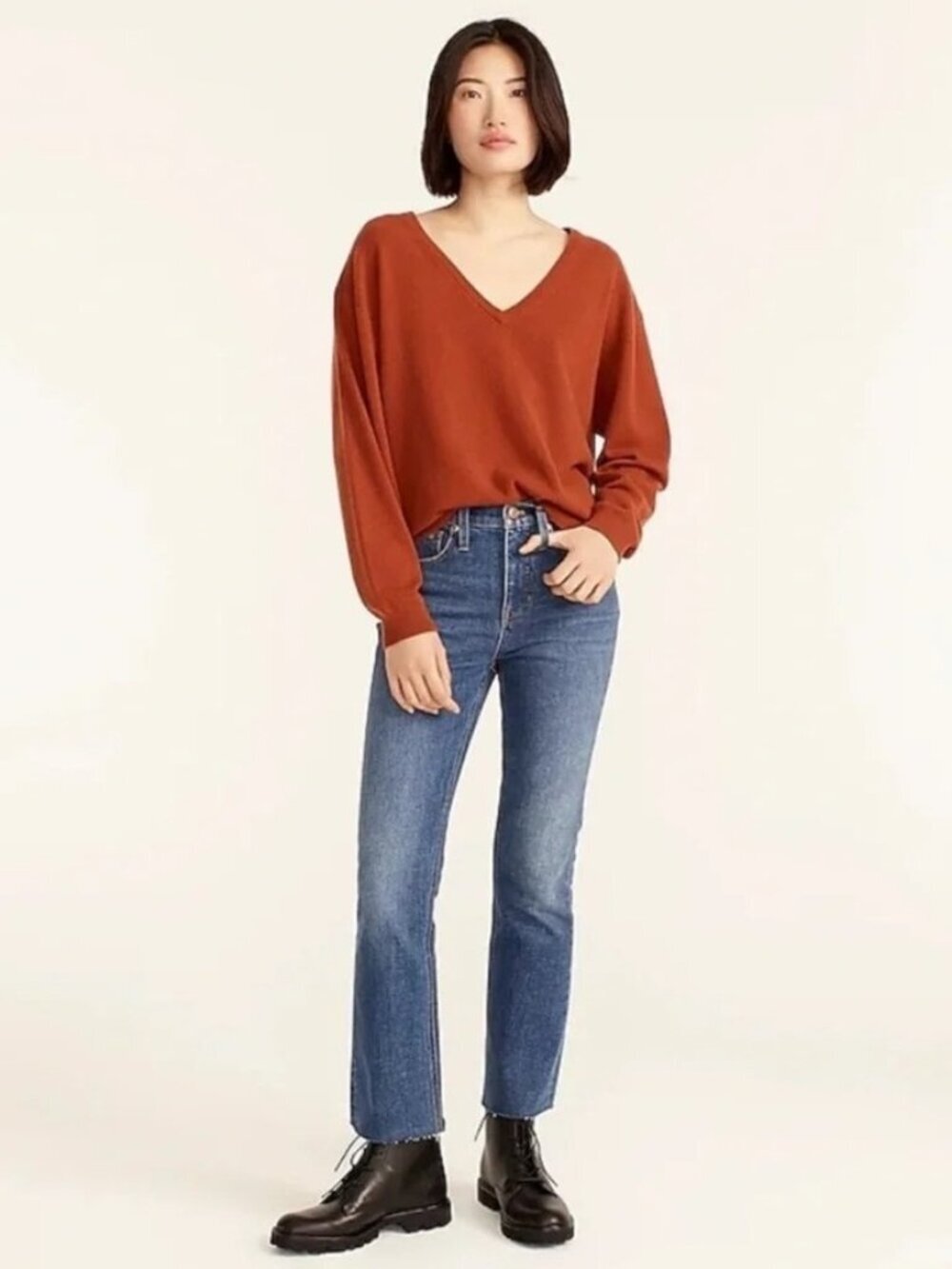 2/$30 J. Crew 10" Demi-Boot Crop Jean in Ocean Wash 30 #A2947